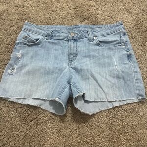 Jennifer Lopez Light Blue Denim Shorts